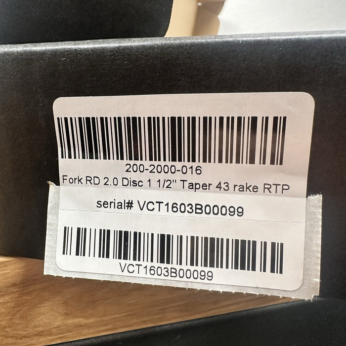 ENVE Road Fork 2.0 Disc 1 1/2 Taper Quick Release 43r Gloss Black - RTP - NEW