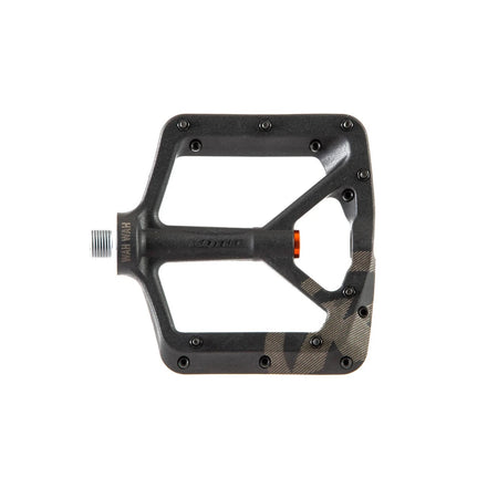 Kona Wah Wah II composite flat pedals, platform and pin detail